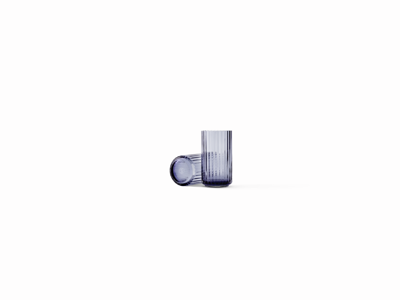 Lyngbyvasen 12cm, Glas, Midnight Blue
